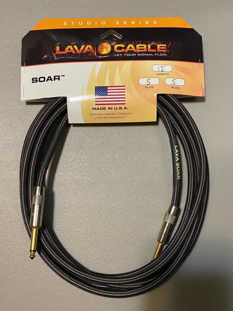 Lava Cable Soar Studio Series Instrument Cable 12' Straight to Straight