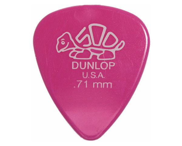 Bag of 12 Dunlop Delrin 500 Picks - .71 mm