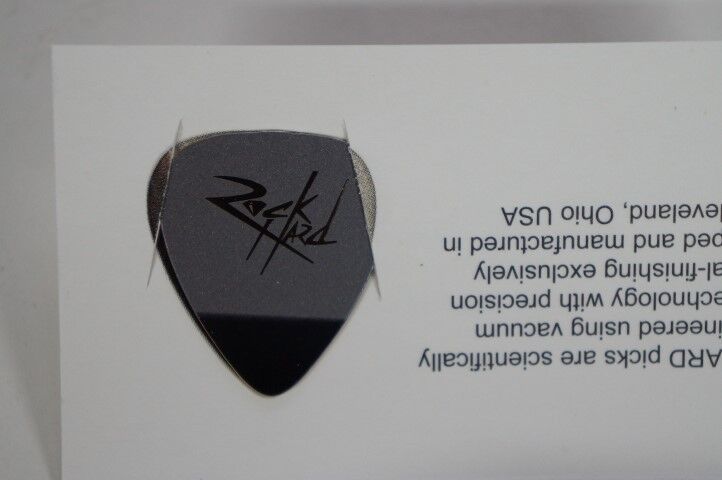 Rock Hard Coated Stainless Steel Guitar Pick Silicon Straight Grip