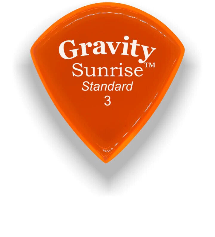 Gravity Sunrise Master Finish Guitar Pick 3.0mm