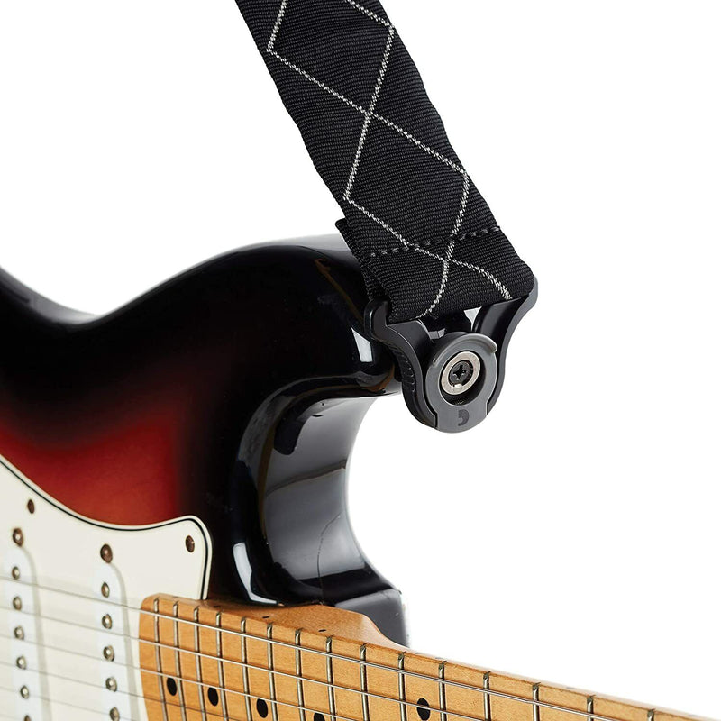 D'Addario Accessories Auto Lock Guitar Strap - Black Diamond (50BAL02)