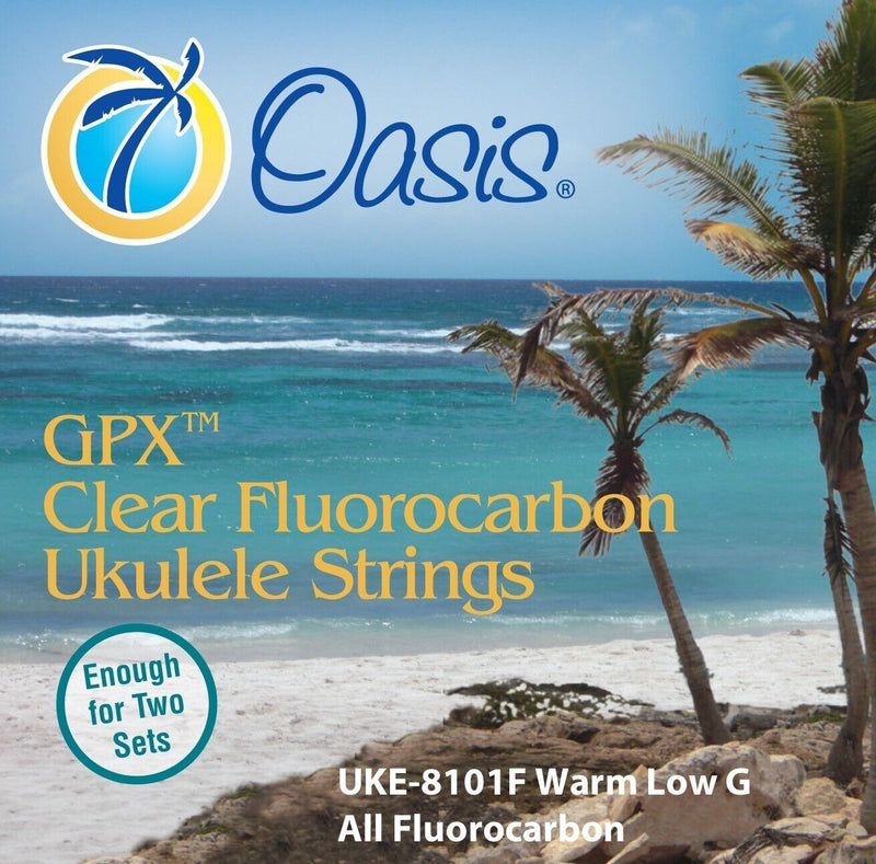 Oasis GPX Fluorocarbon Ukulele Strings Warm Low G, All Fluorocarbon - Uke-8101F