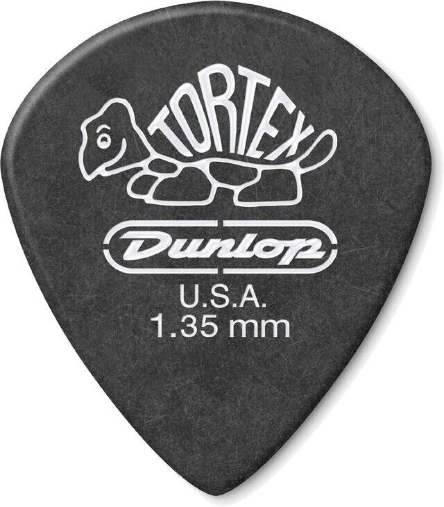 6 Dunlop Tortex Jazz III XL Flat Picks 1.35mm