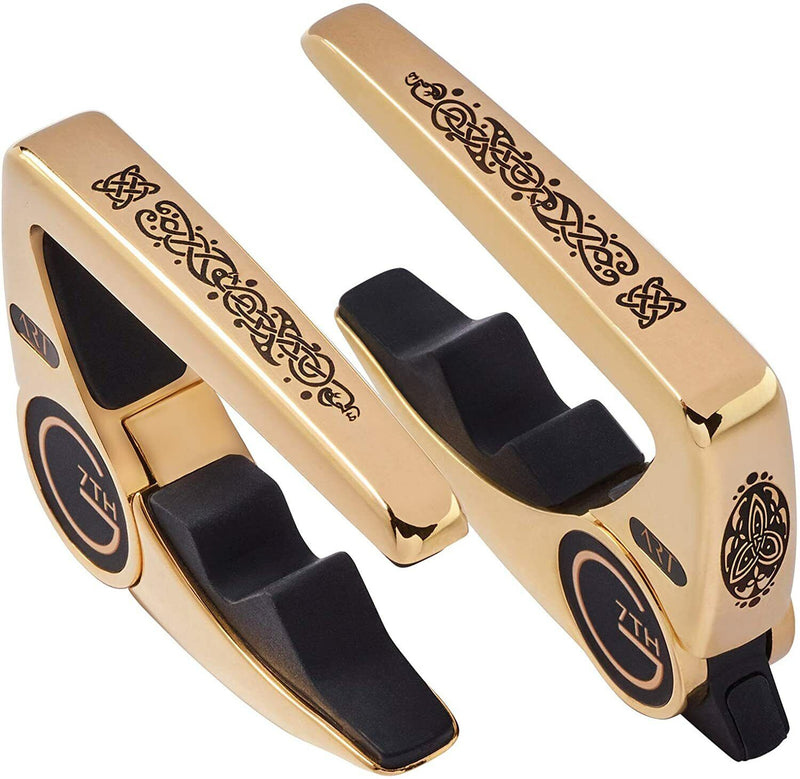 G7th Performance 3 Steel-string Capo Celtic Special-Edition 18Kt Gold Plate