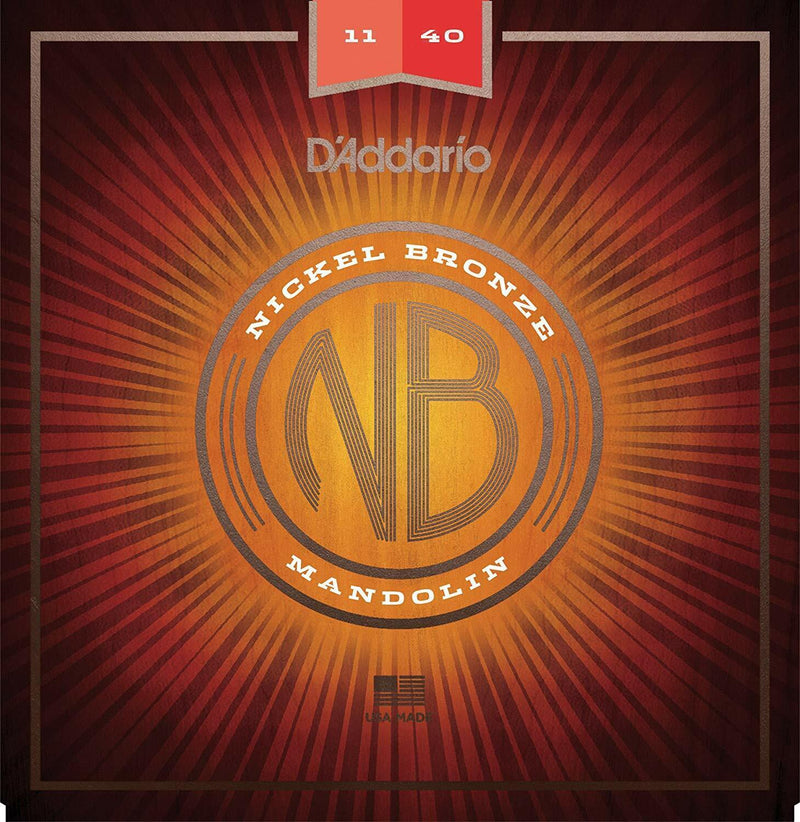 D'Addario Nickel Bronze Medium Mandolin Strings 11-40