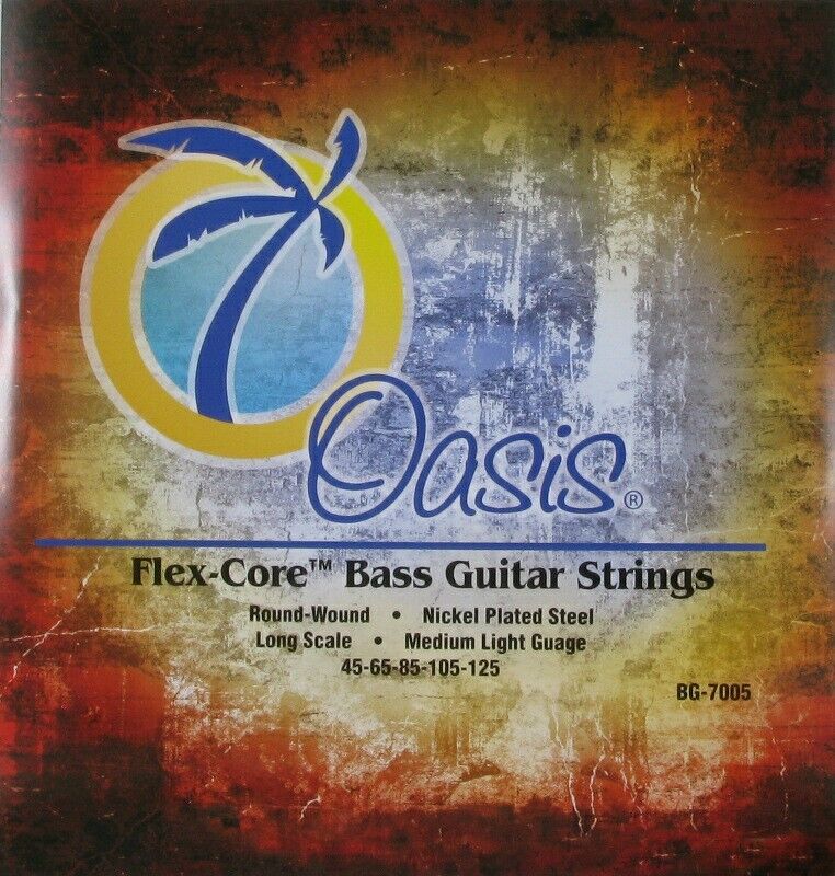 Oasis Flex-Core 5 String Bass Strings Nickel Plated Steel BG-7005