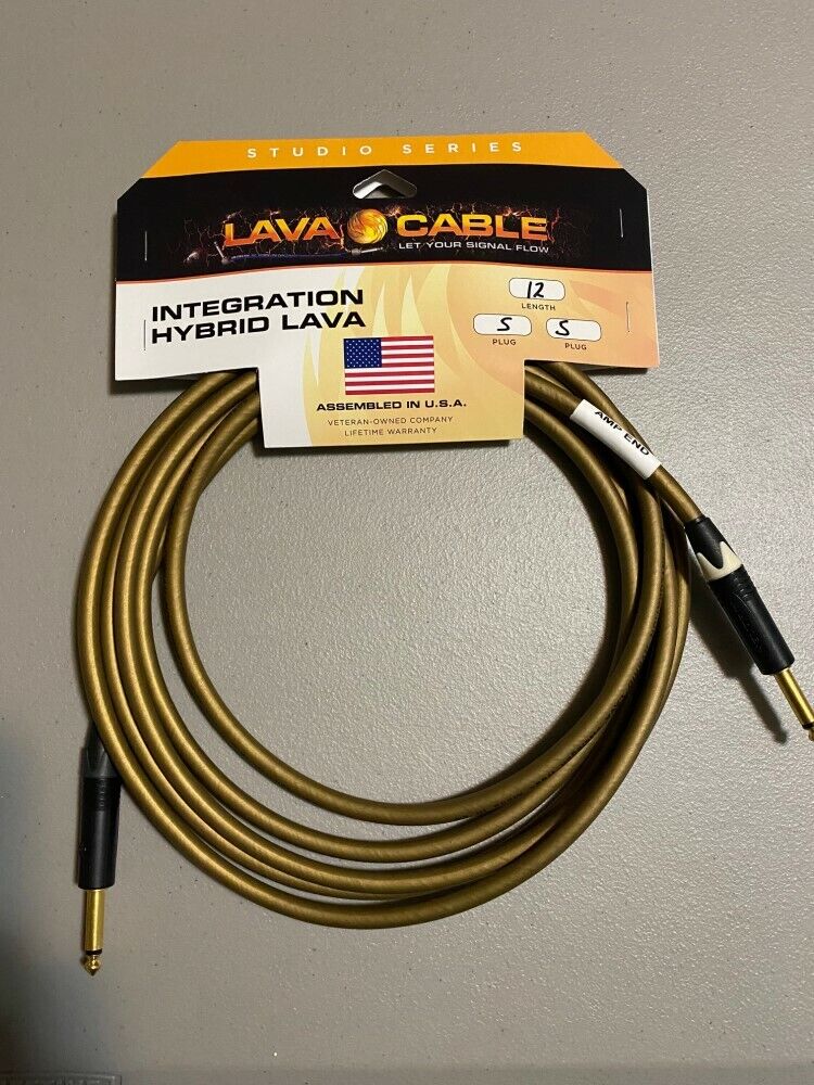 Lava Cable Van Den Hul Hybrid Instrument Cable 12ft Straight to Straight
