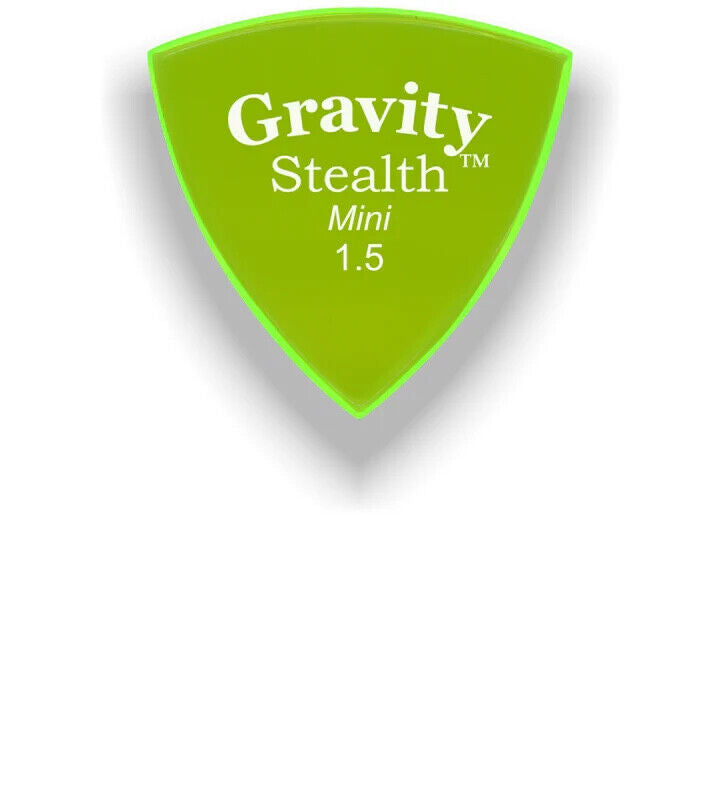 Gravity Stealth Master Finish Mini Guitar Pick 1.5mm