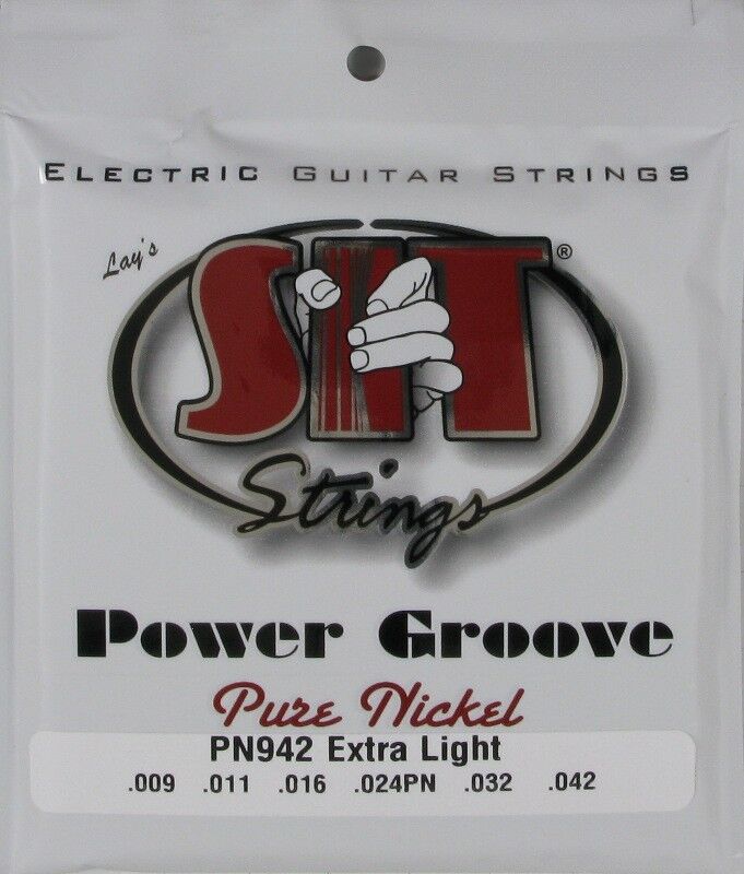 SIT Power Groove Pure Nickel Electric Guitar Strings 9-42