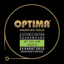Optima Maxiflex 24 Karat Gold Electric Guitar Strings 10-46 12028.RL