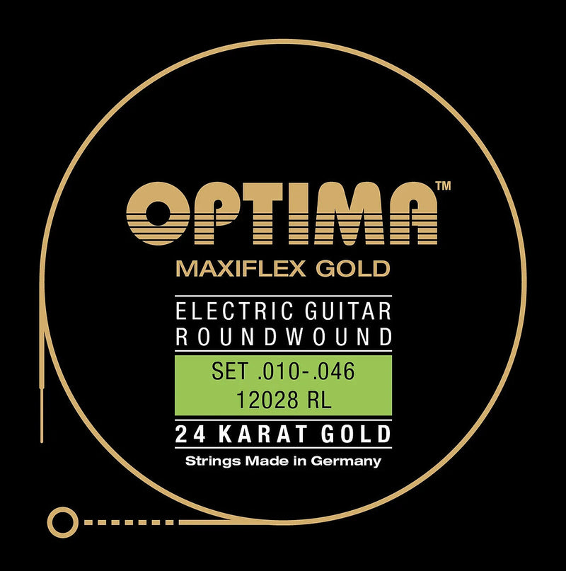 Optima Maxiflex 24 Karat Gold Electric Guitar Strings 10-46 12028.RL