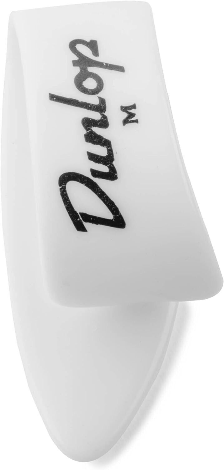 12-Pack of Dunlop White Thumbpicks Medium