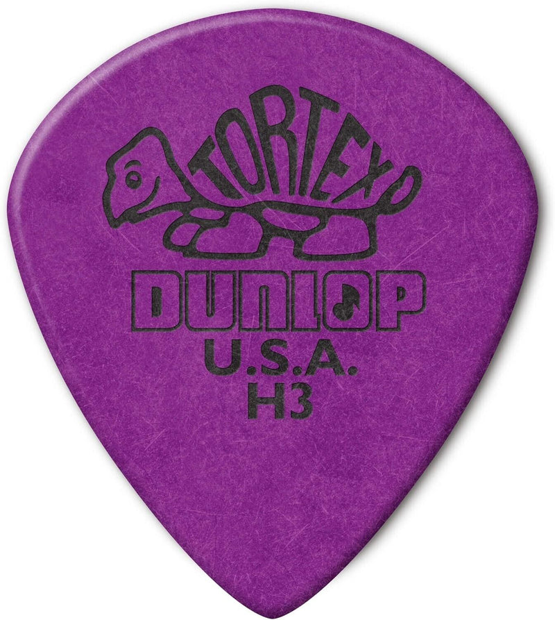 Dunlop Tortex Jazz III Guitar Picks Heavy - Purple H3 - 472RH3 (36-pack)