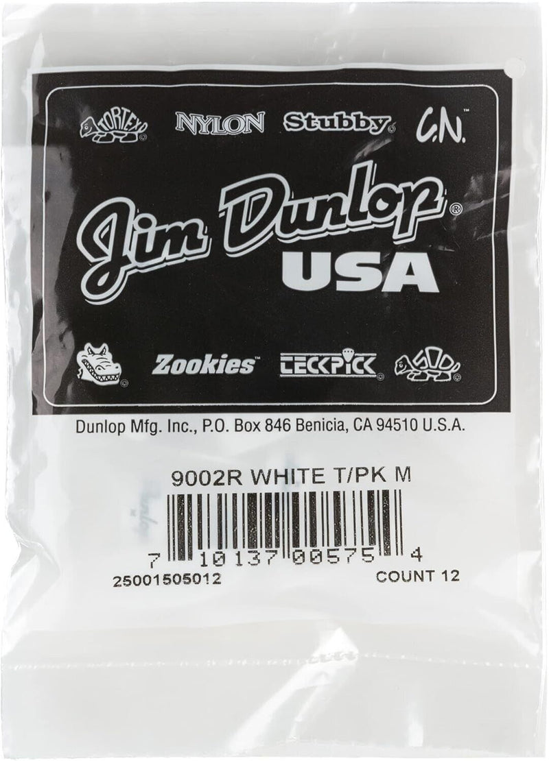 12-Pack of Dunlop White Thumbpicks Medium