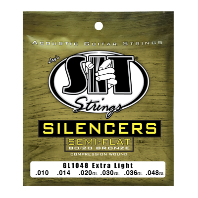 SIT Silencers for Acoustic Guitar GL-1048: Extra Light 10-48