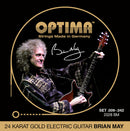Optima 24K Gold Brian May Signature Electric Guitar Strings 9-42