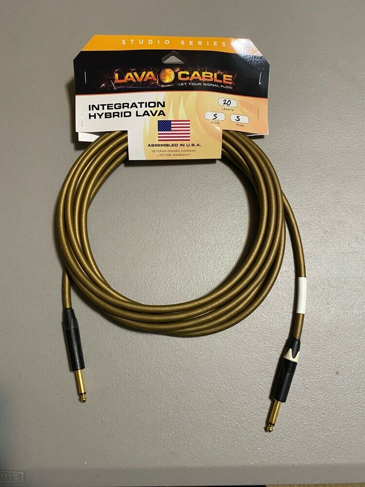 Lava Cable Van Den Hul Hybrid Instrument Cable 20ft Straight to Straight