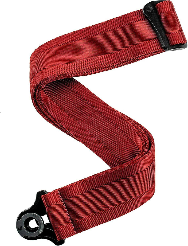D'Addario Accessories Auto Lock Guitar Strap - Blood Red (50BAL11)