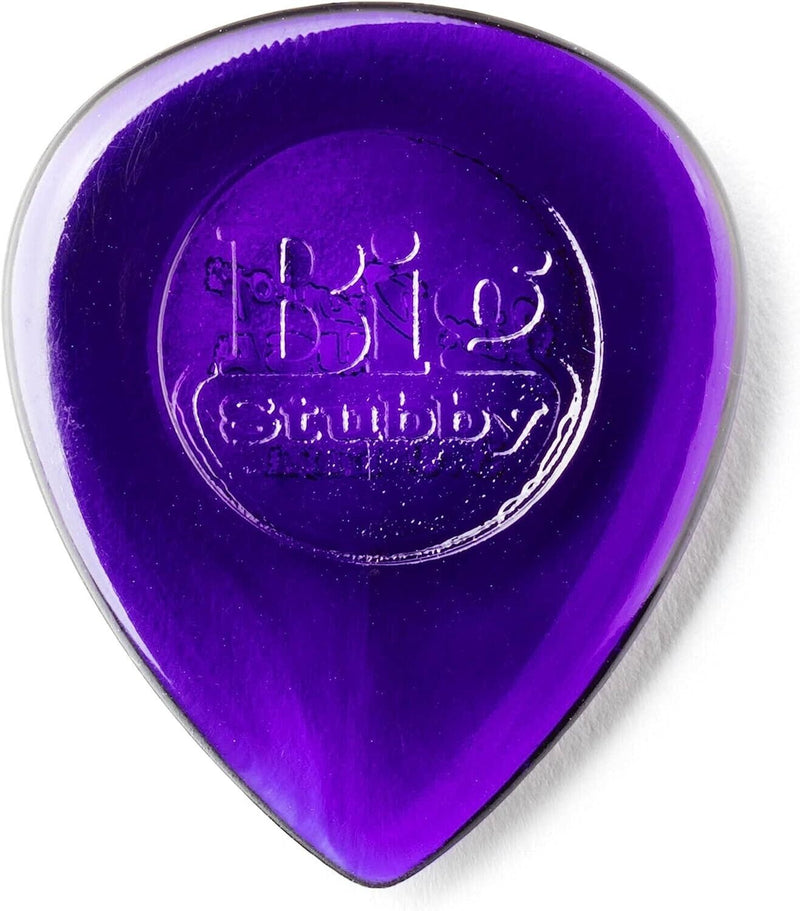 6 Pack Dunlop Big Stubby Picks - Dark Purple 3.0mm