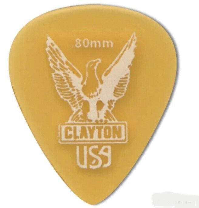 6-Pack of Clayton Ultem Gold Standard Picks - .80mm