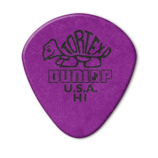 6 Pack of Dunlop Tortex Jazz Round Tip Purple H1 - 472RH1