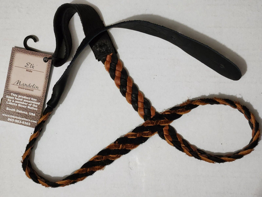 Lakota Flat Braided Mandolin Strap With Strap Button Ends - Available -  Banjo Ben's General Store
