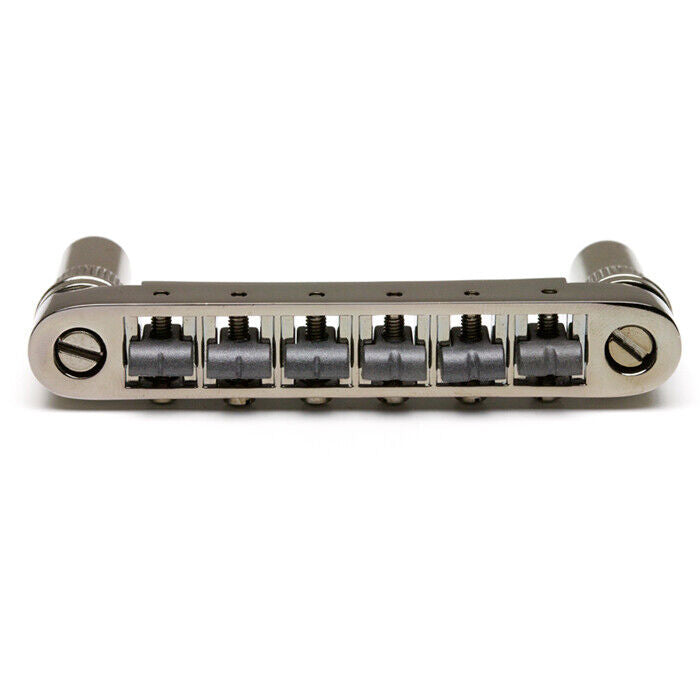 Graph Tech Resomax Nv2 6mm Tune-O-Matic Bridge - String Saver Saddles Bk Nkl