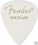12 Pack of Fender 351 Medium White Picks