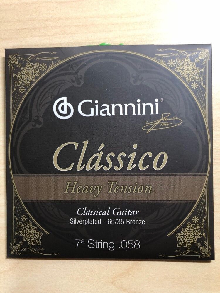 Giannini Classical Guitar 7th String Heavy Tension