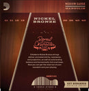 D'Addario Nickel Bronze Medium Mandolin Strings 11-40