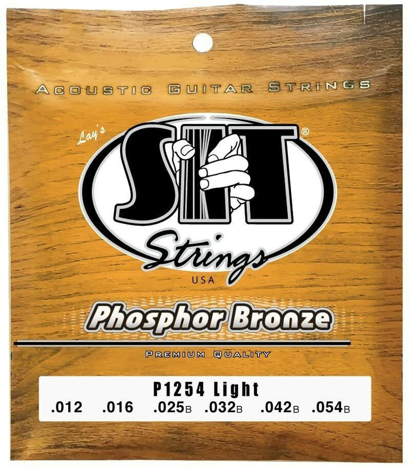 SIT Phosphor Bronze 1254 Acoustic Strings - Light - 12-54
