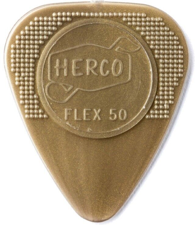 6 Pack Herco Flex 50 Nylon Flat Picks - .65mm