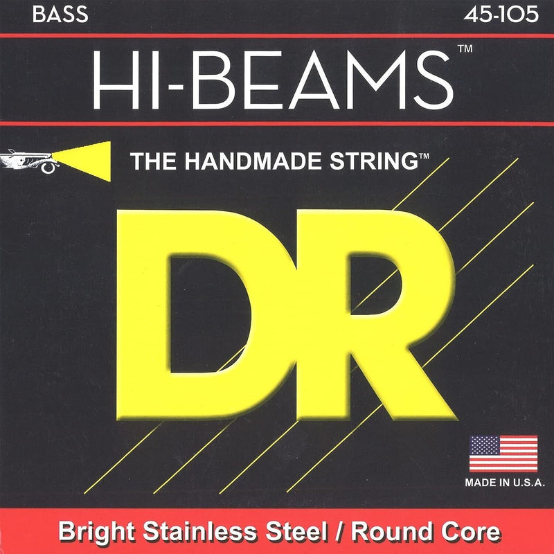 DR Strings MR-45 Hi Beam Bright Stainless Steel Round Core Medium 45-105