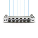 Graph Tech GHOST RESOMAX NV BRIDGE 6MM - GHOST PIEZO SADDLES CHROME PN-8863-C0