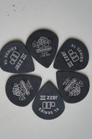 6 Dunlop Tortex Jazz III XL Flat Picks 1.35mm