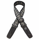 Lock-It Retro Vintage 2 Inch Locking Guitar Strap - Carbon Canyon