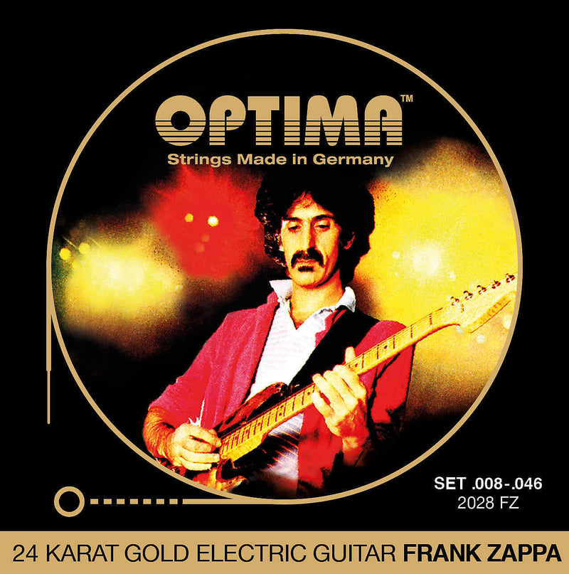 Optima 24 Karat Gold Electric Guitar Strings, Frank Zappa Signature Series 8-46