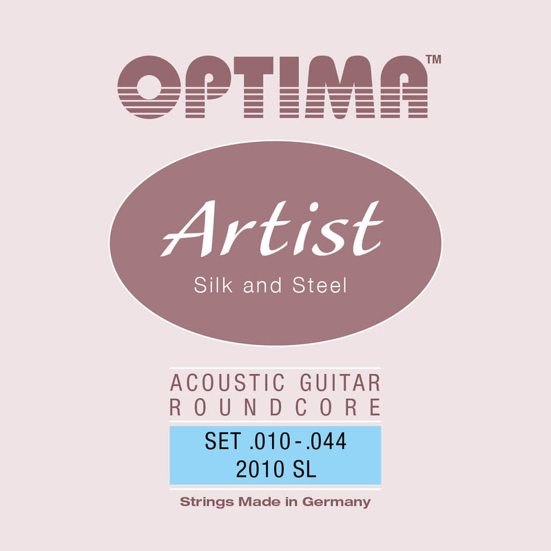 Optima Artist Acoustic Guitar Strings Silver Plated Copper with Silk 10-44