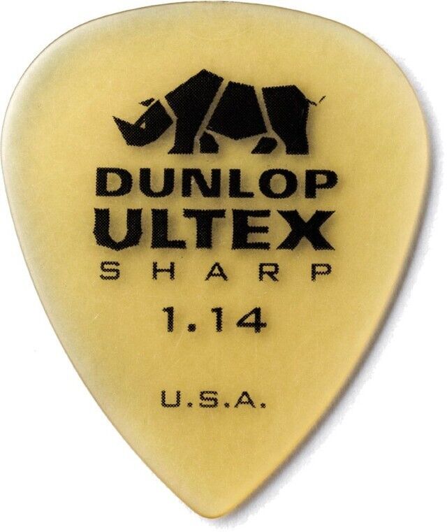 6-Pack of Dunlop Ultex Sharp Picks - 1.14 mm