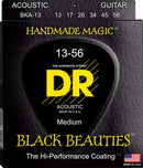 DR Strings Black Beauties Acoustic Guitar Strings Medium 13-56