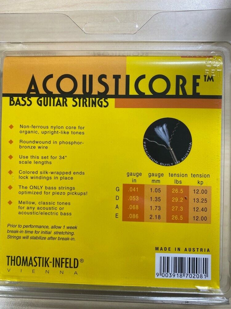 Thomastik-Infeld AB344 Acousticore 4-String Acoustic Bass Guitar Strings