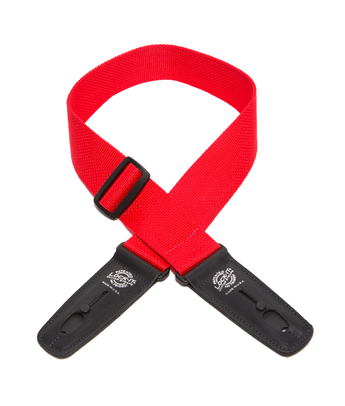 Lock-It 2" Poly Guitar Strap - Red