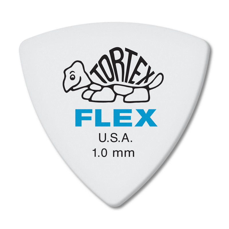 Dunlop Tortex Flex Triangle Guitar Picks 1.0mm - Bag of 6