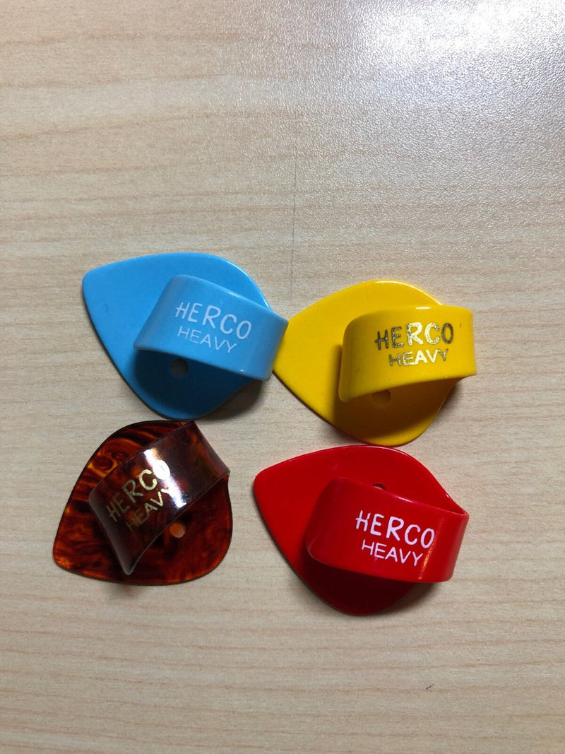 3-Pack of Herco Flat Thumb Picks - Heavy