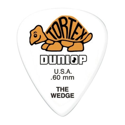 6 Dunlop Tortex, Wedge Picks -  .60mm