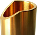 The Rock Slide Polished Brass Guitar Slide - Medium