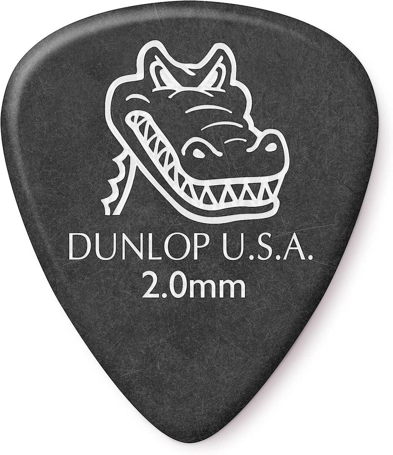 Pack of 6 Dunlop Gator Grip Picks - 2.0mm
