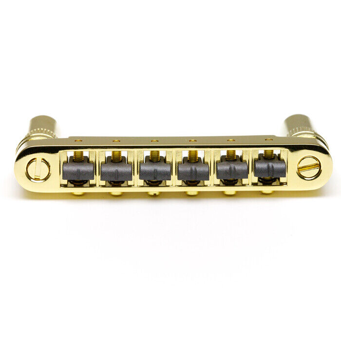 Resomax Nv2 4mm Tune-O-Matic Bridge - String Saver Saddles Gold PS-8863-GO