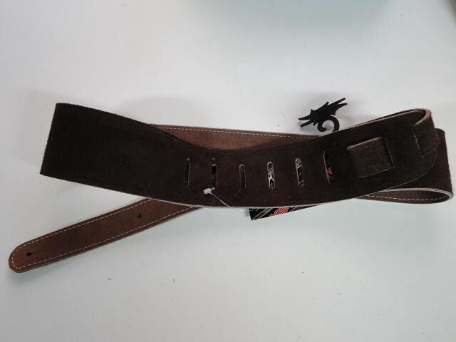 Perris Leather 2 1/2" Suede Strap Brown P25S-201