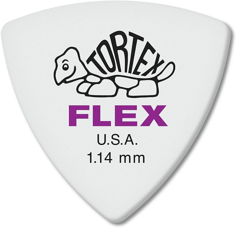 Dunlop Tortex Flex Triangle Guitar Picks 1.14mm - Bag of 6